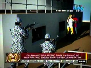 24 Oras: Dalawang tripulanteng pinoy na binihag ng mga piratang somali, patay sa rescue operation