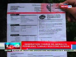 NTL: Generation charge ng Meralco,   posibleng tumaas ngayong buwan