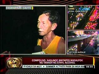 24 Oras: Tanker, nakabangga ng tatlong sasakyan bago sumalpok sa compound sa Cavite
