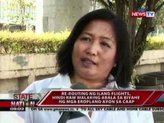 Re-routing ng ilang flights, hindi raw malaking abala sa biyahe ng mga eroplano ayon sa CAAP