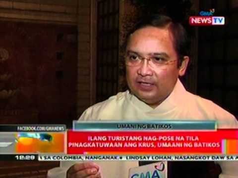 BT: Ilang turistang nag-pose na tila pinagkatuwaan ang krus, umaani ng batikos