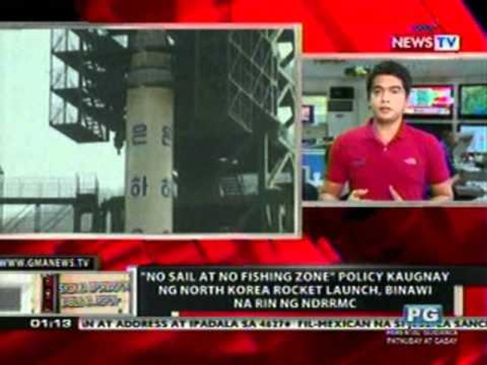 OC: NDRRMC, naka-blue alert na lang   kaugnay ng NKorea rocket launch