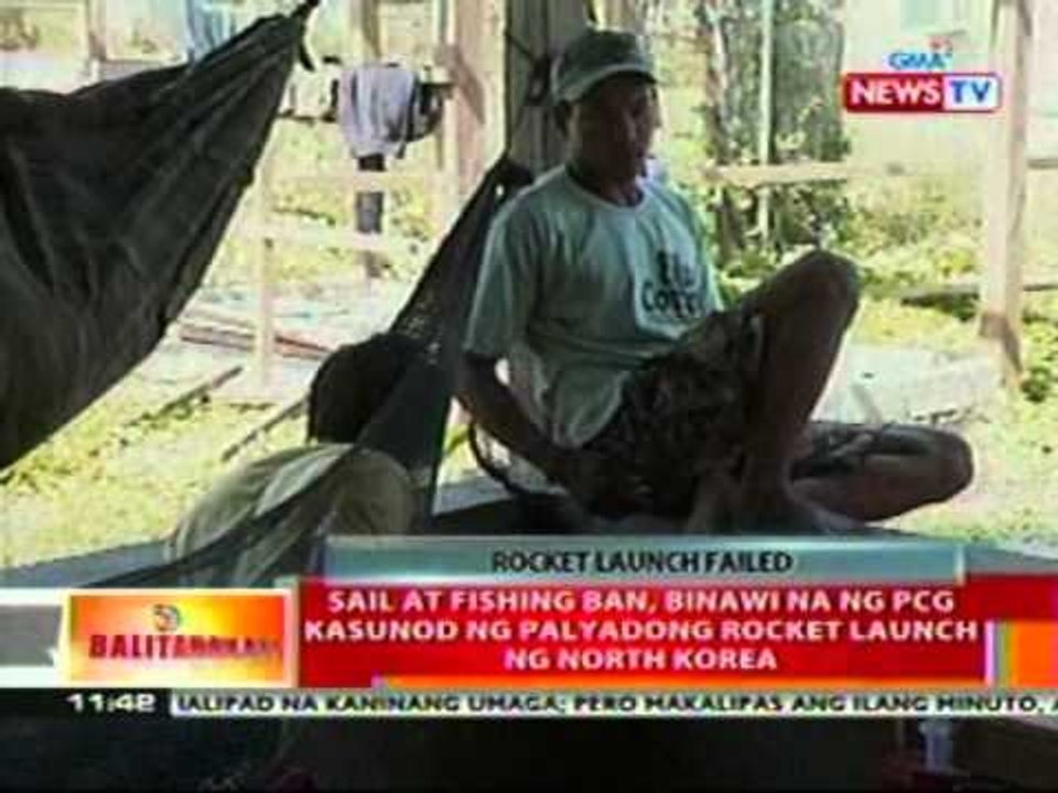 BT: Sail at fishing ban, binawi na ng PCG   kasunod ng palyadong rocket launch ng   NKorea