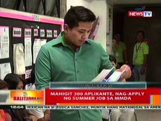 BT: Mahigit 300 aplikante, nag-apply ng summer job sa MMDA