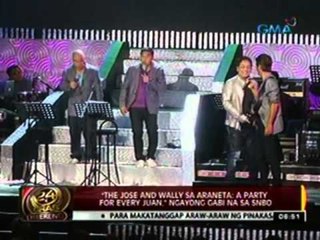 24 Oras: 'The Jose and wally sa Araneta: a party for every Juan' ngayong gabi sa SNBO