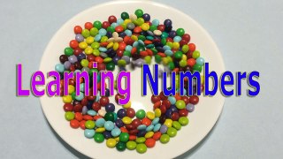 Learning numbers 1-10 with M&M Chocolates   Video for children