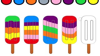 Ice Cream Coloring Page   Learn Colors for Kids