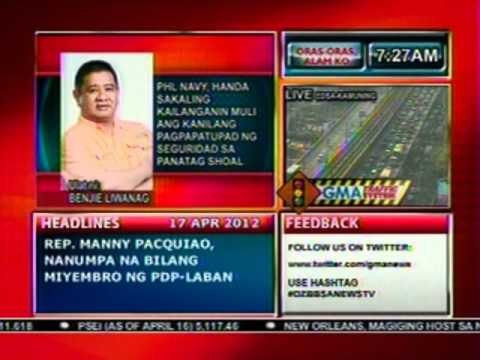 DB: PHL Navy, handa sakaling kailanganin muli ang seguridad sa Panatag Shoal (041712)