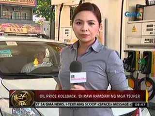 24 Oras: Oil Price Rollback, 'di raw ramdam ng mga tsuper