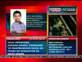 DB: DND: Malabong maibalik pa ang yamang dagat na natangay ng mga Tsino sa Panatag Shoal (041912)