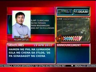 DB: BJMP, gumagawa na ng paraan para mabawasan ang init sa kulungan (041912)