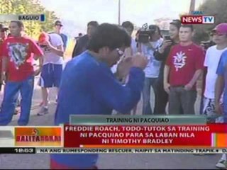Freddie roach, todo-tutok sa   training ni Pacquiao para sa   laban nila ni Timothy Bradley