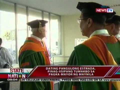 SONA: Dating Pangulong Estrada, pinag-iisipang tumakbo sa pagka-Mayor ng Maynila