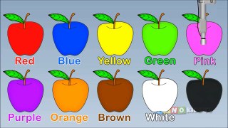 Learning Colors for Kids with Apple Coloring Page   Colors for Children Video