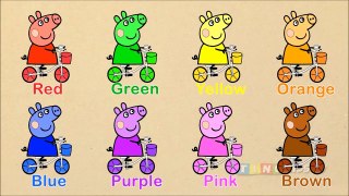 Learning Colors for Kids with Peppa Pig Bike Coloring Pages   Colors for Children