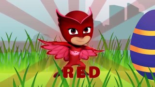 PJ Masks Learn Colors with Surprise Eggs Colors #Nursery Rhyme for Kids
