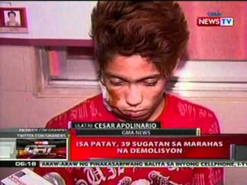 QRT:   1 patay, 39 sugatan sa marahas na   demolisyon sa Paranaque
