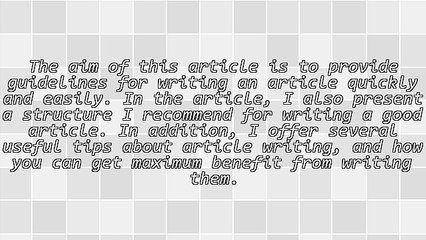 Essential Article Writing Guidelines