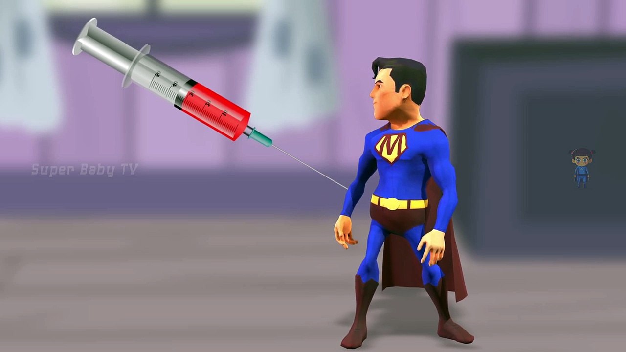 Colors for Children to Learn with Injection Superman 3D - Colours for Kids - Learning Videos