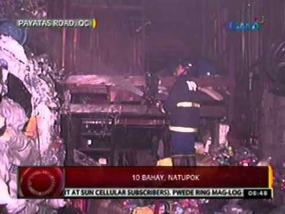 24 Oras: 10 bahay sa Payatas Road, QC, natupok