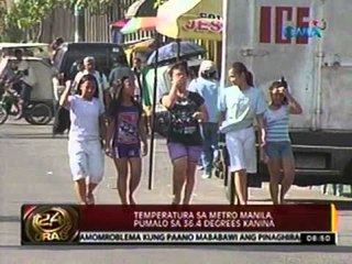 24oras: Temperatura sa Metro   Manila, pumalo sa 36.4 degrees   kanina