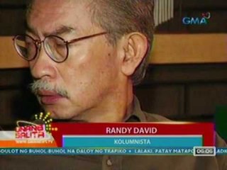 UB: Randy David, noong una'y ayaw maniwalang siya ang target ng pamamaril sa kanyang bahay (042712)