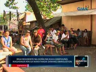 Saksi: Mga residente ng Doña Nicasia Compound, naghanda rin sa nakatakda sanang demolisyon