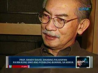 Saksi: Prof. Randy David, nagpapasalamat na ang sasakyan lang nila ang tinamaan ng bala
