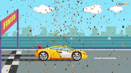 Arabalar köprü yapıyor - Vinç - Çizgi Film türkçe - Animasyon video