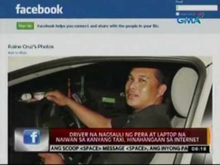 24oras: Driver na nagsauli ng pera at laptop na naiwan sa taxi, hinahangaan sa internet