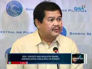 Mga kliyente ng   ipinasarang Export and Industry bank, problemado kung paano makukuha ang deposito