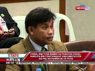 SONA: China, may 9 na barko sa Panatag Shoal