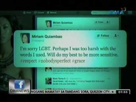 24oras: Kontrobersyal na pahayag ni Miriam Quiambao sa twitter, binatikos ng mga badingat lesbian