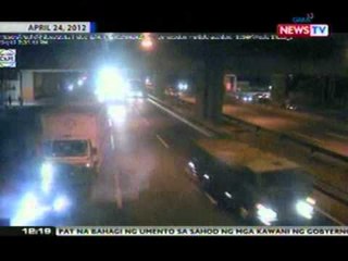 BT: Karambola ng isang truck at 3 kotse sa   Sucat exit, nakunan sa cctv