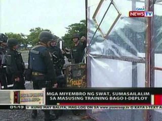 OC:  Mga miyembro ng SWAT, sumasailalim sa   masusing training bago i-deploy