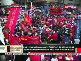 OC: Libu-libong manggagawa, nagsagawa ng   rally sa Mendiola, Manila