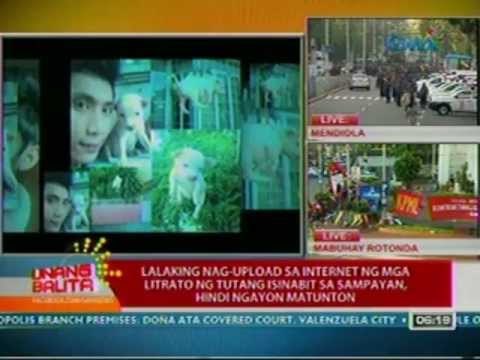 UB: Lalaking nag-upload ng mga litrato ng tutang isinabit, hindi ngayon matunton (050112)