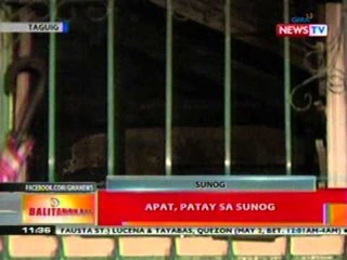 BT: 4, patay sa sunog sa Taguig