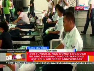 BT: 1,000 sundalo, nag-donate ng dugo bilang maagang pagdiriwang ng 65th PHL Air Force Anniversary