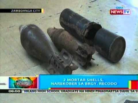 2 mortar shells, narekober sa Brgy. Recodo
