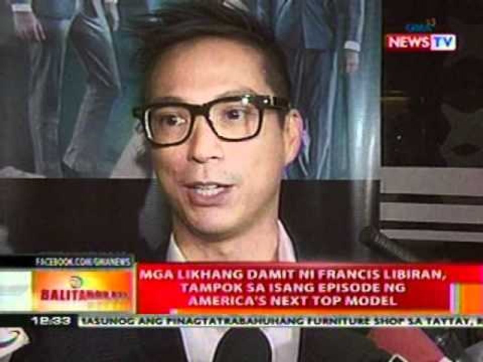 BT: Mga likhang damit ni Francis Libiran,   tampok sa isang episode ng America's   Next Top Model