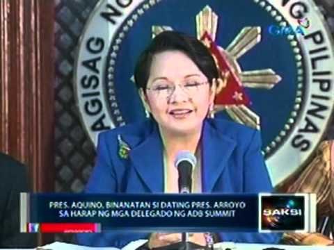 Saksi: Pres. Aquino, binanatan si dating Pres. Arroyo sa harap ng mga delegado ng ADB Summit