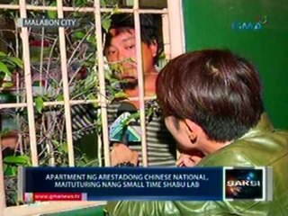 Saksi: Apartment ng arestadong   Chinese national, maituturing   nang small time shabu lab