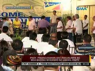 24oras: PNoy, pinangunahan ang   panunumpa ng mga bagong miyembro   ng liberal party