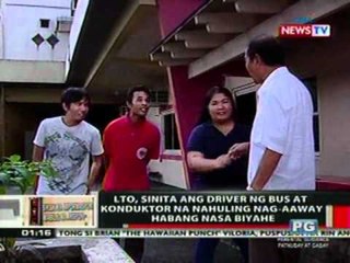 OC: Pag-aaway ng driver at konduktor ng bus   habang namamasada, huli on cam
