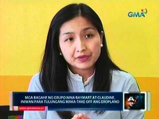 Mga bagahe ng grupo nina Raymart ata Claudine, iniwan para tulungan maka-take off ang eroplano