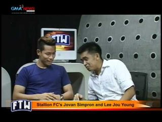 Stallion FC's Jovan Simpron and Lee Jou Young