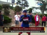 24oras: Pacman, muling sumabak sa sparring sesseion