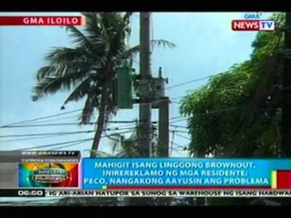 BP: Mahigit 1 linggong brownout, inirereklamo ng mga residente; PECO, nangakong aayusin ang problema