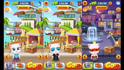 Talking Tom Gold Run - My Talking Angela VS Agent Angela VS Super Angela - Part 2